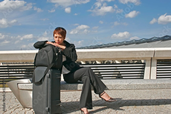 Obraz femme partant en voyage