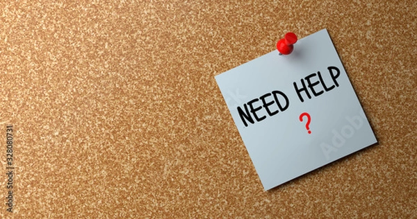 Obraz NEED HELP?
