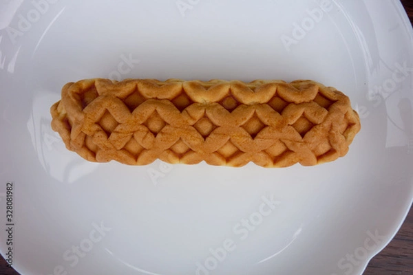 Obraz 白い皿の上の原宿ドック