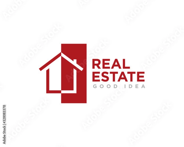 Obraz Real Estate Logo Icon Design Vector