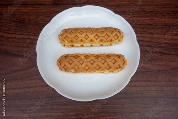 Obraz 白い皿の上の原宿ドック