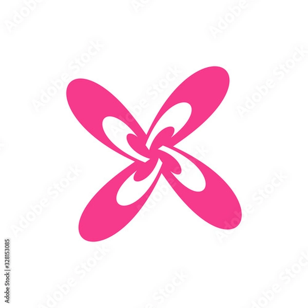 Fototapeta Colorful abstract logo. Icon design. Template elements - vector sign