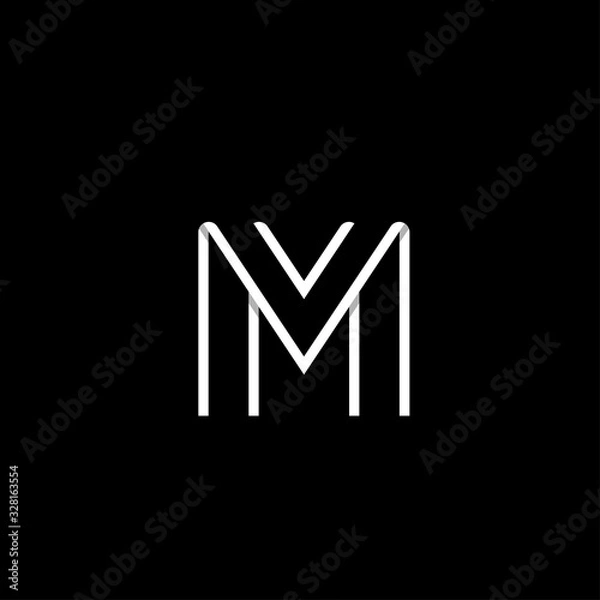 Obraz Letter M Logo Template, Symbol, Icon, Design vector