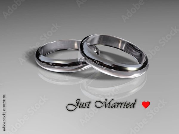 Obraz just married