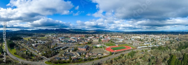 Fototapeta Panoramic View of the University in Corvallis Oregon