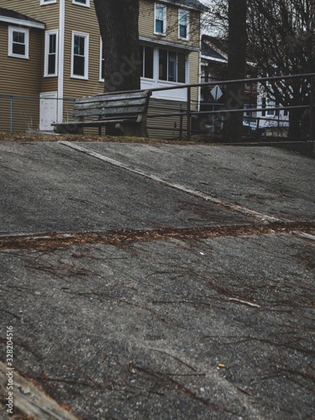 Fototapeta Bench and Concrete