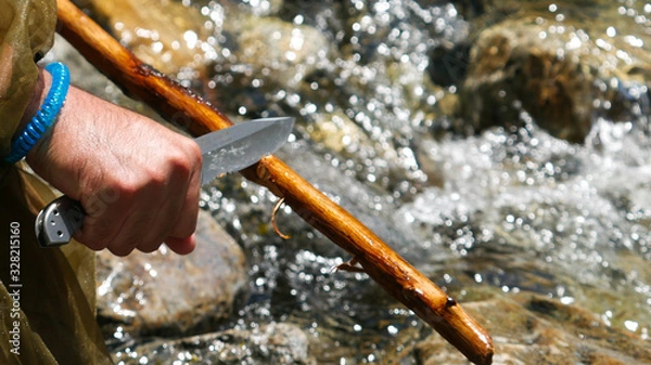 Obraz sharpening a stick