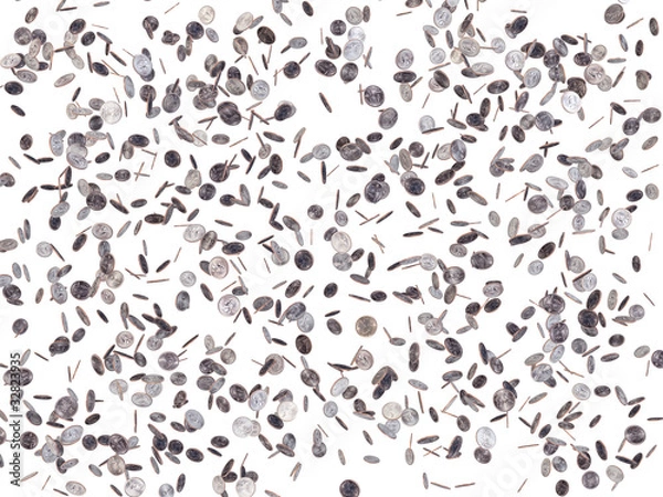 Obraz Quarter dollar coins falling