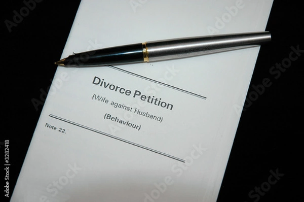 Obraz divorce papers and pen