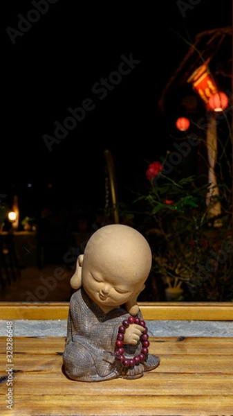 Obraz Chinese style Little monk doll, Zen like decorations,