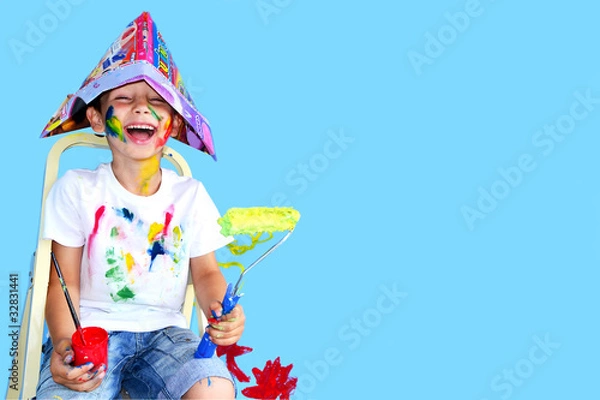 Obraz Dziecko z kolorami