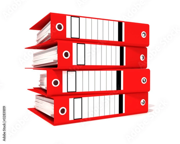 Obraz red folders