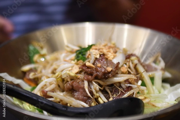 Obraz 볶음 베트남 샐러드 쌀국수