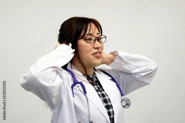 Obraz 女性　医師　ドクター　病院　クリニック　白衣