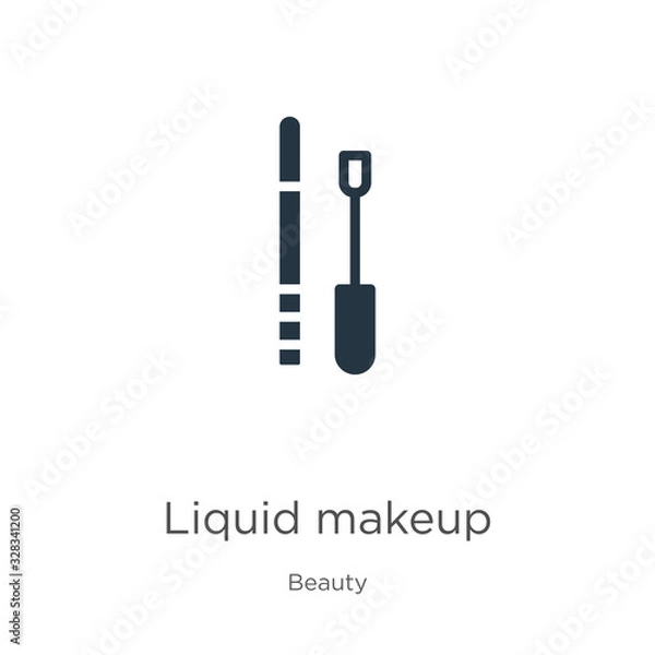 Fototapeta Liquid makeup icon vector. Trendy flat liquid makeup icon from beauty collection isolated on white background. Vector illustration can be used for web and mobile graphic design, logo, eps10