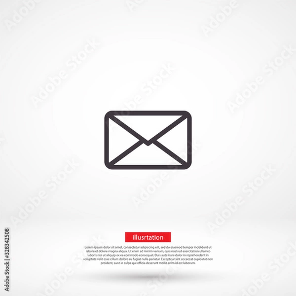 Fototapeta Sms vector icon , lorem ipsum Flat design