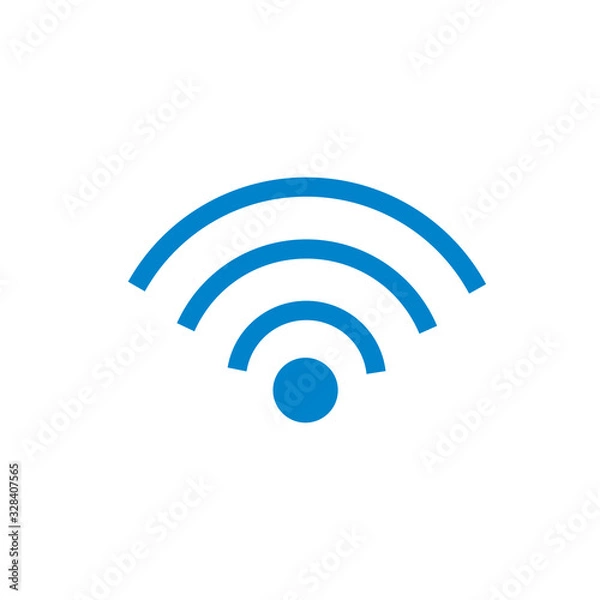 Fototapeta wireless network internet icon vector