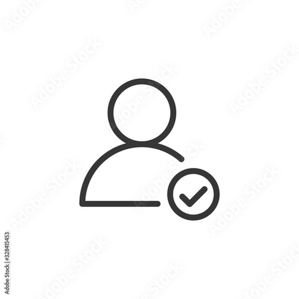 Obraz Profile Mark Icon Vector Illustration