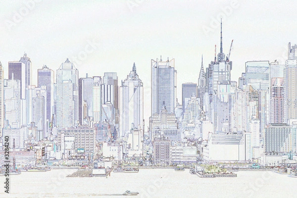 Obraz manhattan sketch