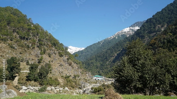 Fototapeta mountain landscape with river