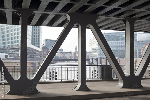 Obraz Oberhafenbruecke