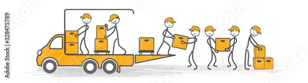 Fototapeta déménagement