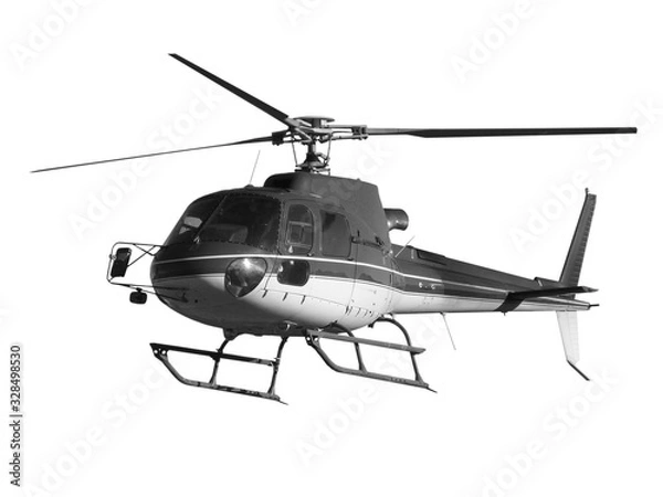 Obraz Helicopter isolated on white