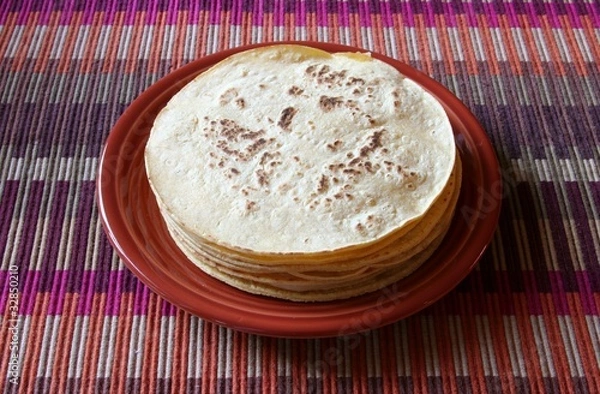 Obraz Corn tortillas with cheese