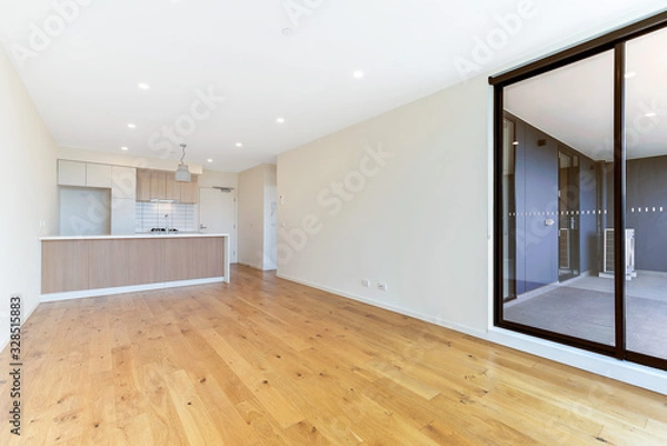 Obraz Empty and unfurnished brand new apartment