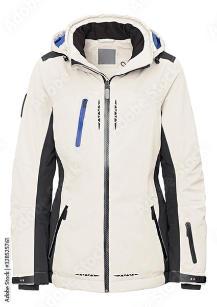 Fototapeta Coat outdoor ladies on invisible mannequin with clipping path