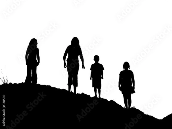 Fototapeta ilsolation of kids