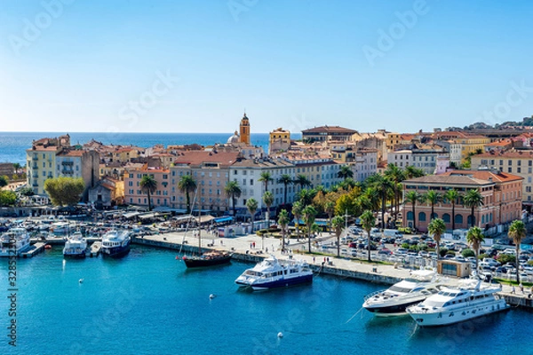 Fototapeta Ajaccio / France10/23/2015.Maritime port of Ajaccio, France