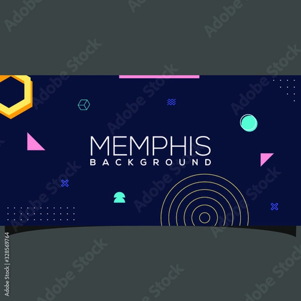 Obraz Memphis background