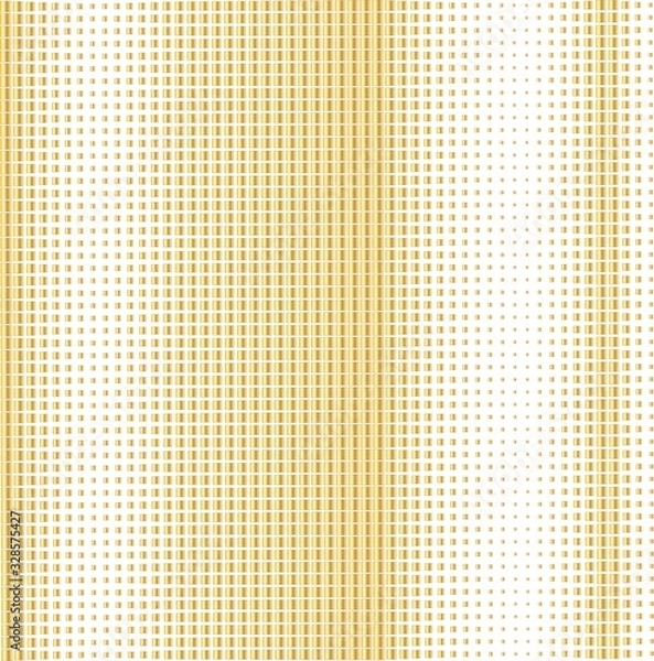 Fototapeta golden squares on white surface