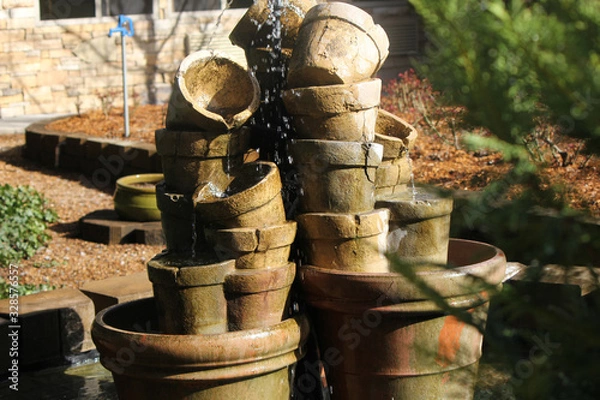 Fototapeta Waterfall buckets art