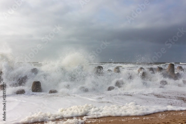 Obraz Sturmflut auf Sylt