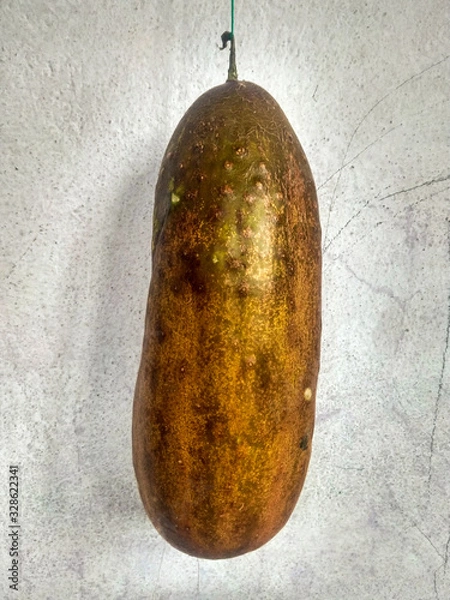 Fototapeta Ripe Natural Cucumbers in Nepalese Vegetables
