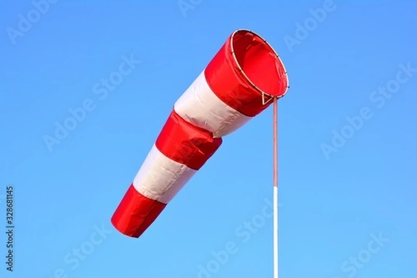 Fototapeta windsock against the sky