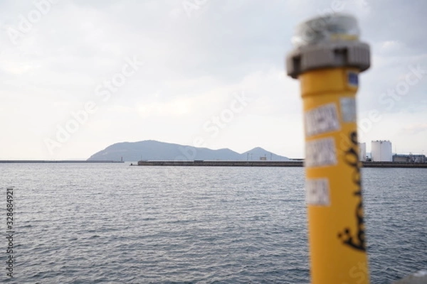 Obraz ポール越しの海