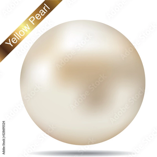 Fototapeta Pearl Yellow texture gradient mesh