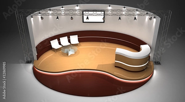 Obraz Exhibition stand 3D rendered illustration