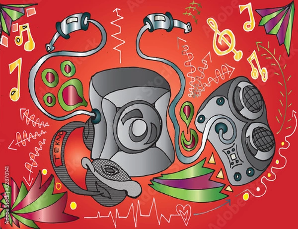 Obraz sound illustration