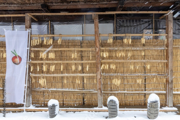 Fototapeta 雪の大内宿#12