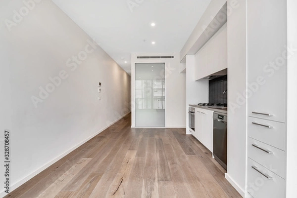Obraz Empty and unfurnished brand new apartment