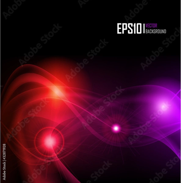 Obraz Color abstract glowing background