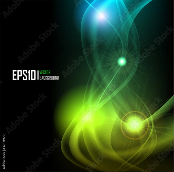 Obraz Color abstract glowing background