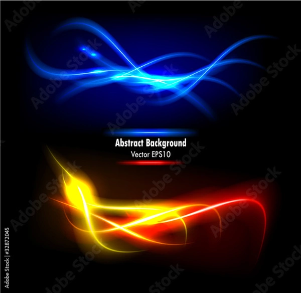 Obraz Color abstract glowing background