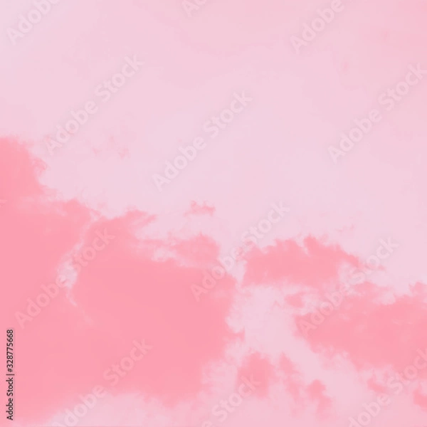 Fototapeta Pastel pink gradient abstract background. Pink watercolor abstract sky background