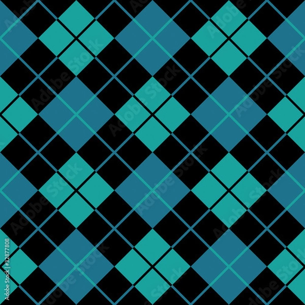 Obraz argyle blue seamless background