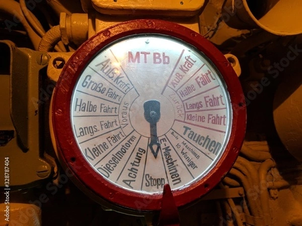 Obraz Submarine Instrument Dial